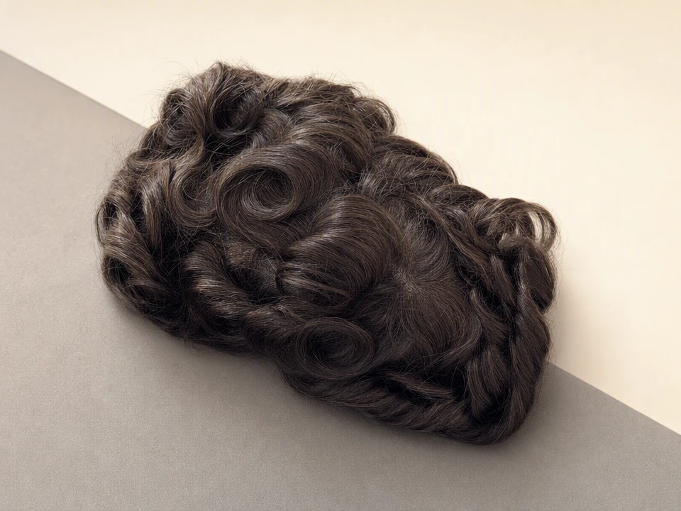Detalle de la textura y el movimiento natural del cabello.