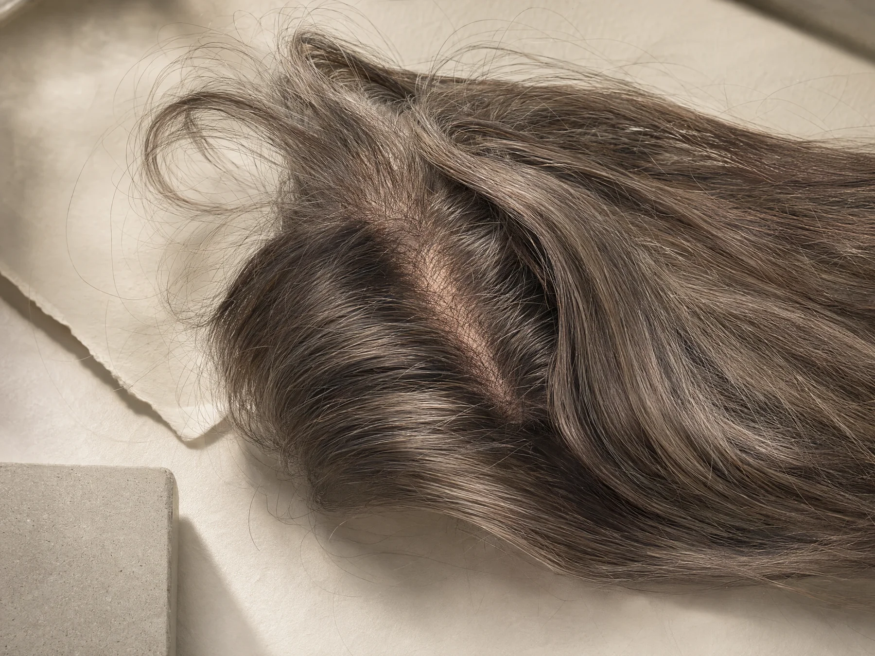 Detalle de la textura, el movimiento y la mezcla de canas.